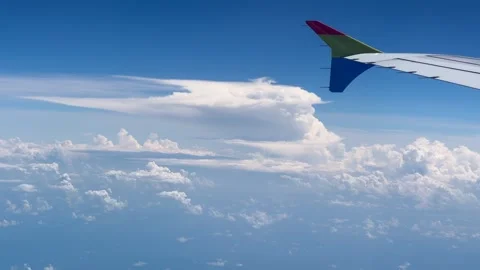 Airplane Window View Vídeo Stock 340537704