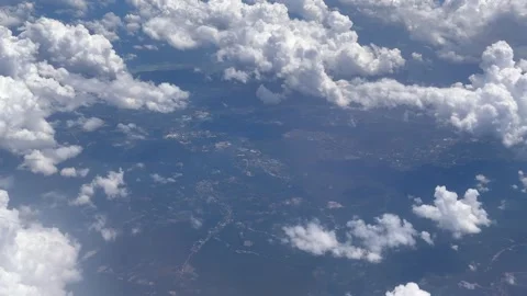 Airplane Window View Видео 340537858