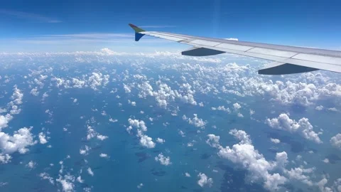 Airplane Window View Stock-Footage 340537925