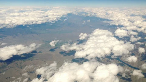 Airplane Window View Time Lapse Stock-Footage 33140617