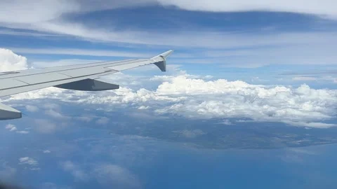 Airplane Window View Video Video stock 241095261