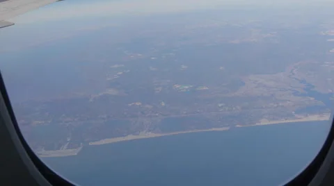 Airplane Window View, Zoom Out, , Flying Stock Footage 47567070