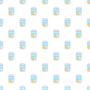 Airplane window views flying over desert seamless pattern Stock Illustration