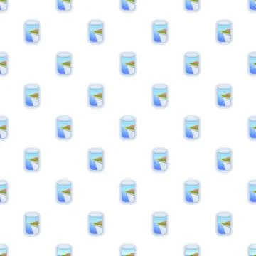 Airplane window views flying over landscape seamless pattern Stockillustratie