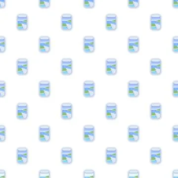 Airplane window views seamless pattern for travel background Stock Illustration