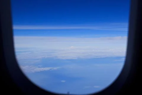 Airplane window1 Stock Photos