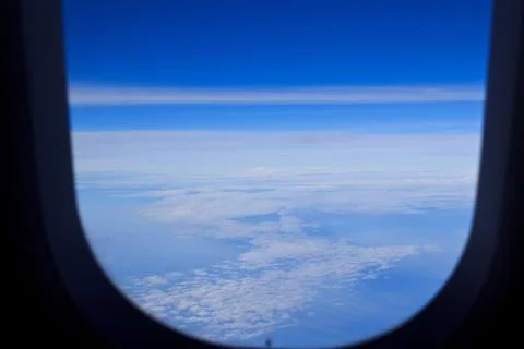 Airplane window2 Stock Photos