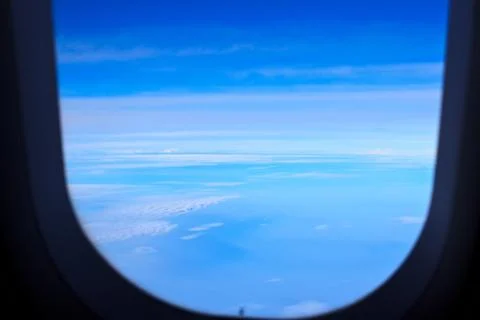 Airplane window3 Stock Photos
