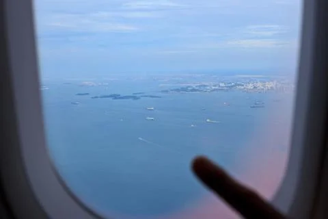 Airplane window9 Stock Photos