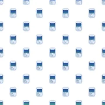 Airplane windows travel pattern over clouds seamless background 库存插图