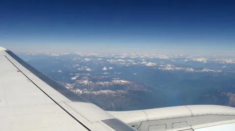 Airplane wing aerial 스톡 동영상 54806237