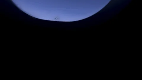 Airplane wing flying Stock Footage 114809228