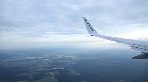 Airplane wing Stock Footage 27276841