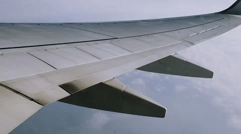 Airplane wing Stock Footage 45280412