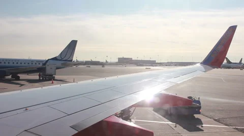 Airplane Wing 스톡 동영상 45612530