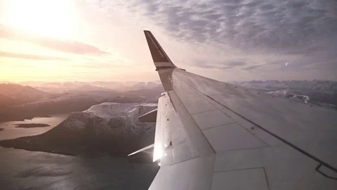 Airplane Wing Stock Footage