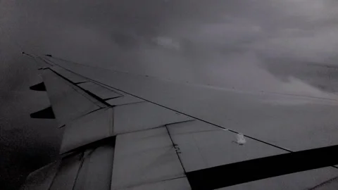 Airplane Wing Video stock 140066476