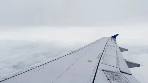 Airplane Wing Over Clouds 2 Stock Footage 202619089