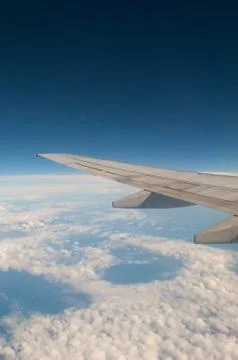 Airplane wing Stock Photos