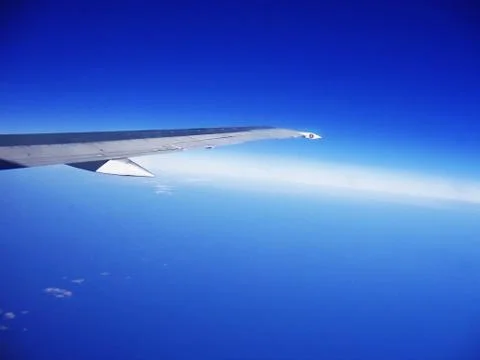 Airplane wing Stock Photos