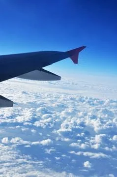 Airplane wing Stock Photos