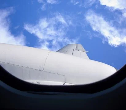 Airplane wing Stock Photos