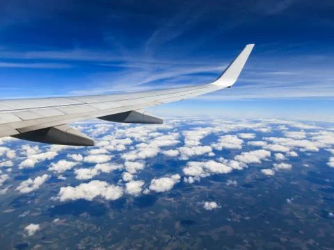 Airplane wing 스톡 사진