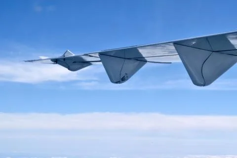 Airplane wing Stock Photos