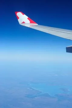 Airplane wing Stock Photos