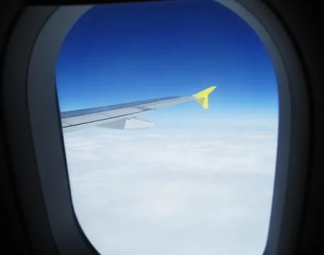 Airplane wing Stock Photos