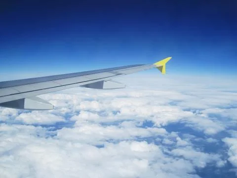 Airplane wing Stock-Fotos