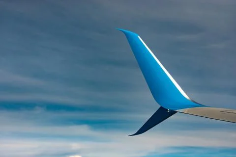Airplane wing. Stock Photos