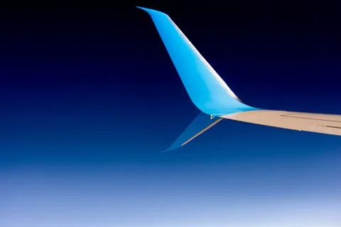 Airplane wing. Stock Photos