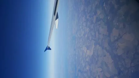 An airplane wing Stock Photos