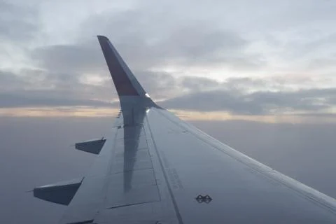 Airplane wing Stock Photos