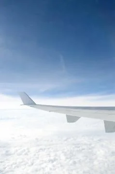 Airplane wing Stock Photos