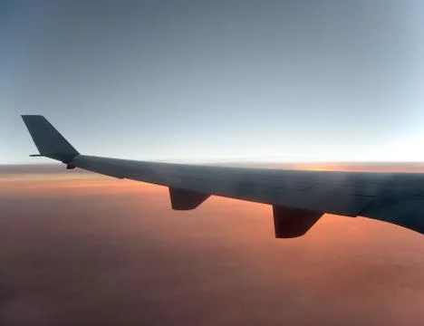 Airplane wing Foto stock