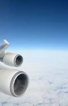 Airplane wing Stock Photos