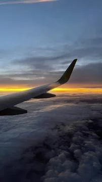 Airplane wing Stock Photos