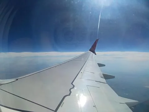 Airplane wing Stock Photos