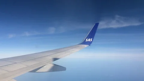 Airplane wing SAS Stock Footage 77825959