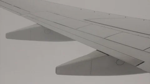 Airplane wing (variant). 库存影片 76666566