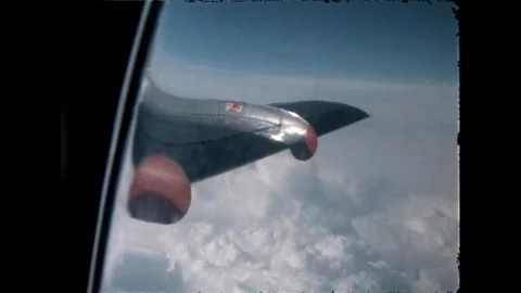 Airplane Wing View Stock Footage 278100821