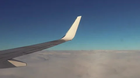 Airplane Wing WIndow Plate Stock Footage 278277152