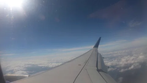 Airplane Wings Stock Footage 124274218
