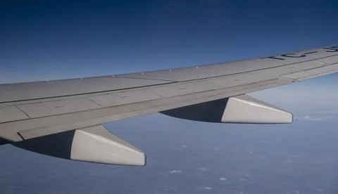 Airplane wings Stock Photos