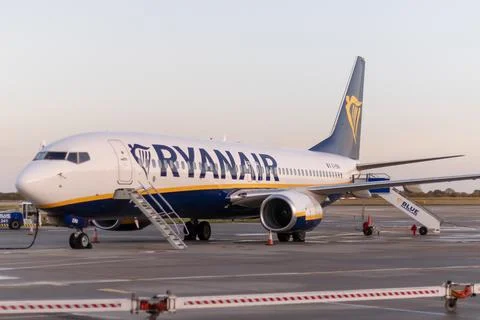 Airplane without passengers Stock Photos