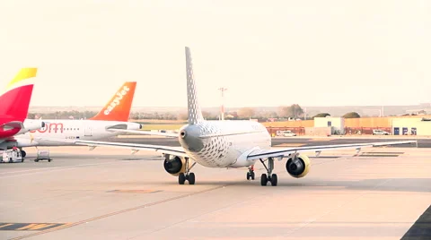 Airplane worms engines Stock-Footage 49100734