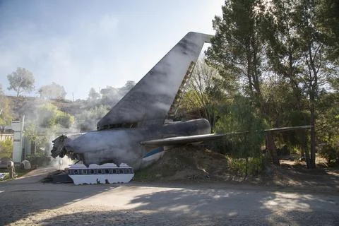 Airplane wreck Stock Photos