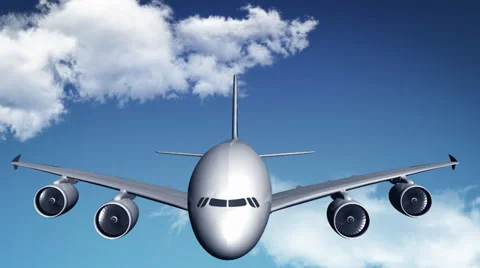 AirPlane Zoom Stock Footage 33728660